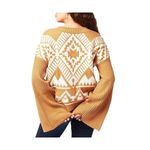 Wrangler  WOMEN'S SOUTHWESTERN SWEATER CREW NECK LONG SLEEVE MUSTARD SIZE MEDIUM Photo 1