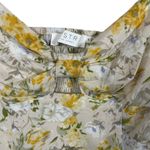 ASTR NWOT  The Label Cap Sleeve Floral Cut Out Mini Dress in Yellow Multi Size M Photo 12