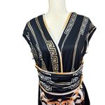 Geometric/greek key dress, size 0X, colorful, office, dressy, party, resort Multiple Photo 1