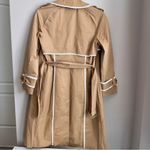 7 For All Mankind NWT Lace Trim Trench Coat Size M Photo 7