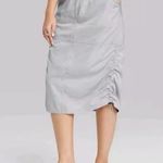 Wild Fable  Utility Parachute Midi Skirt Light Gray Women's XS NWT Photo 2