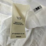 Bella Dahl  White Linen Pleated Cargo Pants Size Medium Minimalist Casual Photo 5