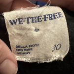 Free People We the Free Bella Moto High-Rise Skinny Jeans Size 30 Washed Black  Photo 7