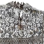 ZARA green black contrasting lace dress size Large Photo 10