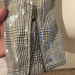 Skies Are Blue  Gray Plaid Shimmery Blazer, Size M Photo 11