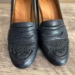 Clarks Indigo Black Leather Loafer Heels Shoes Women’s Size 8.5 Academia Office Photo 2