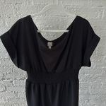 ASOS DESIGN Shirred Waist Midi Dress With Fallen Shoulder Photo 4