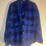VICI  Blue Plaid Long Sleeve Shirt size x small Photo 4