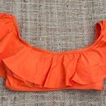Splendid  Orange Off The Shoulder Swim Two Piece Bikini Top Small Medium Photo 0