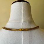 Vintage‎ Gold Plated Snake Chain Necklace 30” Flat Herringbone Long Layering Photo 4