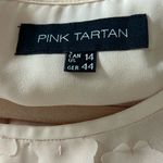 Pink Tartan Sleeveless Peach Dress With Flower Appliqué Size 14 Photo 2