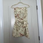 NWT V.Chapman Nasturtium Micro Mini Floral Corset Dress Size 8‎ Green Photo 2