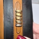 Loewe  Velazquez Leather Folded Wallet Double-sided Brown Tan Gold Vintage Photo 12