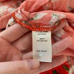 Staccato Women's Floral Print Long Sleeve V-Neck Blouse Top Red Pink - Size S Photo 3