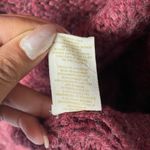 Free People  sz S Burgundy wool‎ knit winter thick cardigan Photo 7