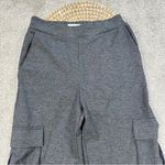 Mango MNG Wide Leg Cargo Pockets Knitted Pants Pull On in Dark Heather Grey S Photo 5