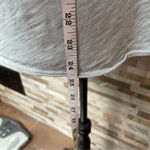 Sundry  Size 1 Small Keep It Simple Peplum Tank w Ruffle Pale Blue Gray Raw Hem Photo 8