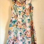 Chloé CHLOE + Rene dress M floral collared sleeveless pockets 100%cottonbutton down Photo 0