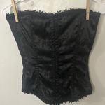Frederick's of Hollywood VTG Frederick’s of Hollywood Black Lace Up Boned Bustier/Corset Size 34 Photo 0
