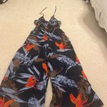 Patrons of Peace Navy with Floral Pattern  Jumpsuit Photo 0