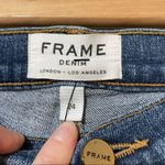 frame denim  Le High Straight Medium Wash Jeans Womens 24 Blue Denim Zip Fly Photo 3