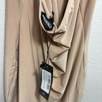 Pretty Little Thing . NWT  Stone Slinky Cowl Chain Detail Halter Bodycon Dress Photo 5