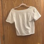 Angie  white womens shirt size large Photo 3
