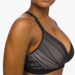 Lululemon Awake To Lace Bra Black and Barely Beige Size 34 C Photo 1