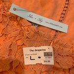 She & Sky Orange Romper Photo 3