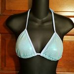 No Boundaries NB I Blue Green Sparkly Bikini Top S 5/7 Cute Photo 0