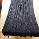 Anne Klein  Black Pleated Wide Leg Jumpsuit Sleeveless Tie Waist Size 10 Photo 10