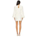 ROTATE Sequins Dress in Egret 38 New Womens Mini Long Sleeve Cocktail White Size undefined Photo 1