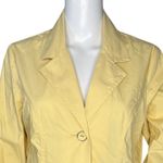 Chico's Blazer Women Small 0 Yellow Lightweight Jacket Career Office Work Casual Photo 4