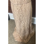 Anny Lee Beige Lace Gown Dress Sequins Formal Plus 3XL mother of bride groom Photo 2