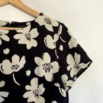 Ann Taylor navy and white short sleeved summer shirt women's size small top Photo 1