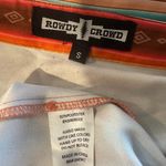 Rowdy Crowd Clothing Women's Button Up Southwest Cowboy Shirt Size S Orange Photo 7