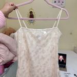 Edikted  Ibiza Sequin Minidress Size Large Cream White Photo 4