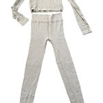 SO ‎ Lounge Set Top & Leggings Ribbed Knit Nude Beige Women's Photo 0