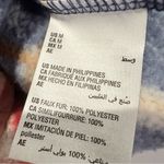 Style & Co . Blue Plaid Fleece Hoodie cowl neck size M Photo 7