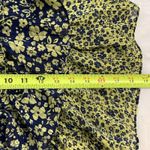 Current Air  Anthropologie Green Blue Floral Tiered Mini Skirt Womens Size Medium Photo 6