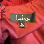 Lulus  - Infinite Glory Wine Red Maxi Dress Sz L Photo 9
