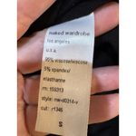 Naked Wardrobe NW SCULPT MOCK NECK DRESS Long Sleeve Black Size Small Midi Photo 5