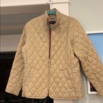 Lands' End Tan Quilted Jacket Photo 0