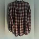 Beach Lunch Lounge Women’s Plaid Button Up Shirt size L Photo 1