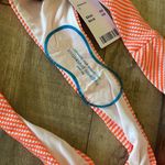 Urban Outfitters Orange White Thong Cheeky Striped Bikini Bottom Womens Large Photo 5