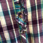Bit & Bridle  Flannel Button Up Shirt Women’s Size L Photo 3