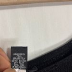 Vtg Pointelle Shimmer Tank Top Women XL Black Silk Photo 5