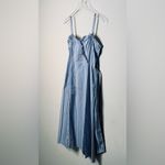 Thakoon Blue White Stripe Tie Waist Midi Dress Women's Size 6 Photo 6