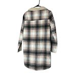 MELLODAY  Longline Oversized Flannel Jacket Shacket‎ Photo 8