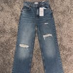 ZARA ripped wide leg jeans Photo 1